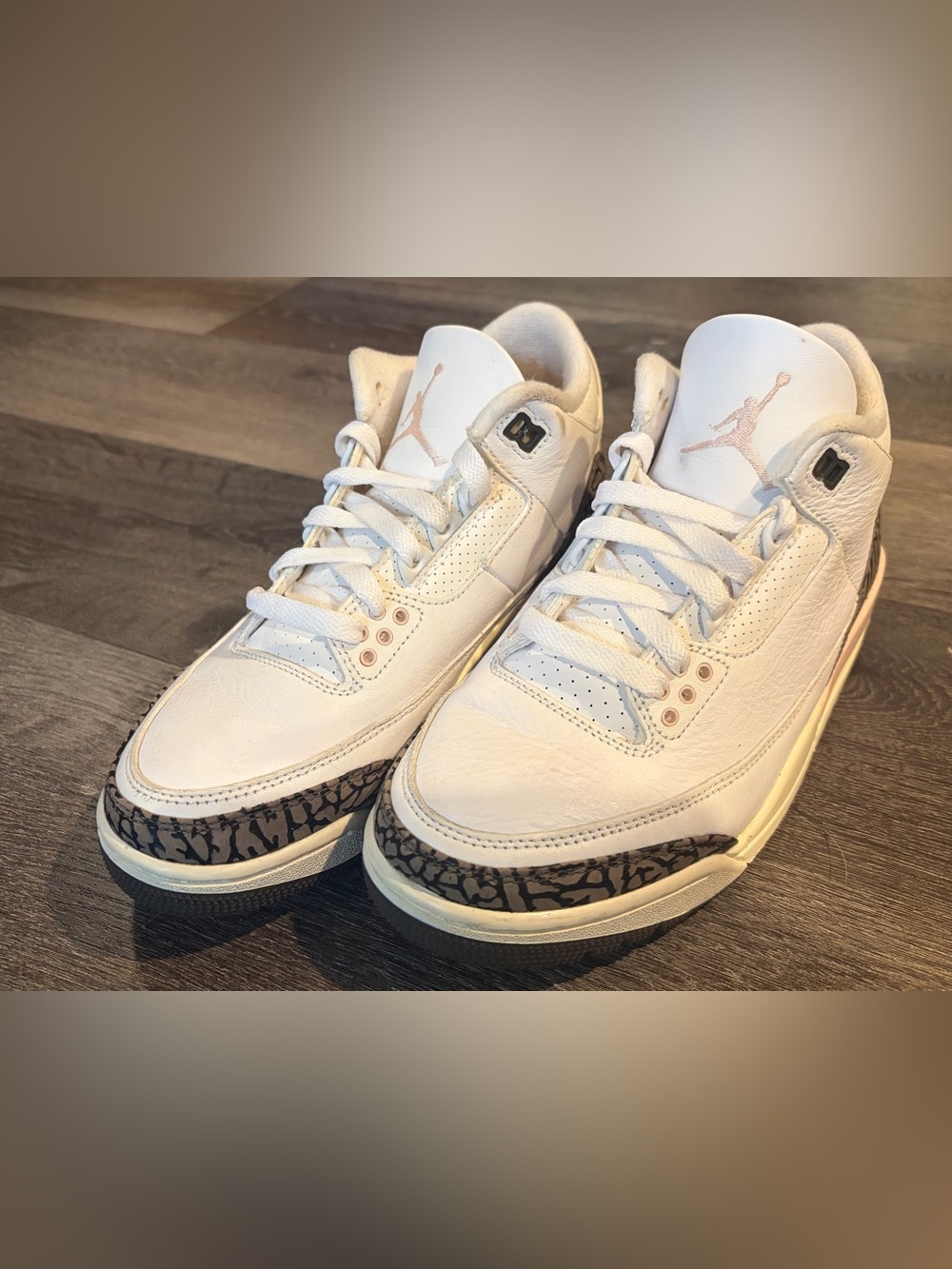 Air Jordan 3 Retro Neapolitan Dark Mocha Womens 7.5 CK9246-102 White